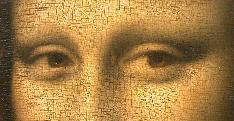 卢浮宫版蒙娜丽莎眼部细节