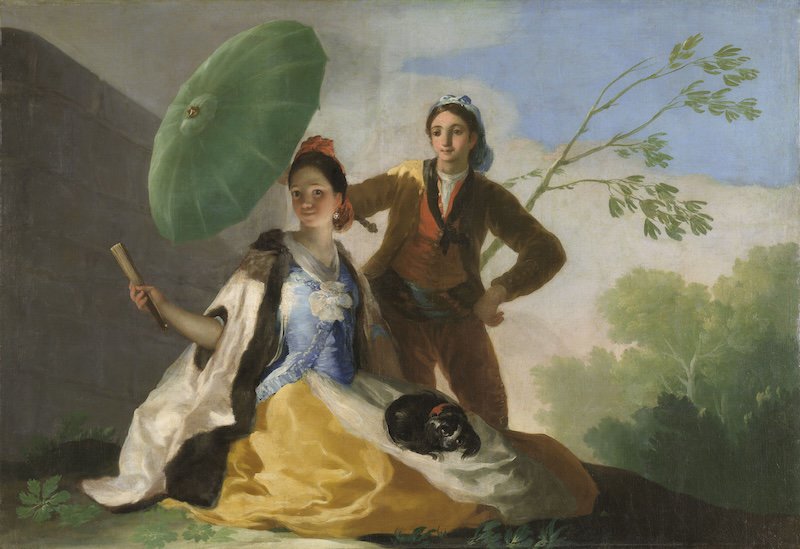弗朗西斯科·德·戈雅，《阳伞》，1777年，布面油画，普拉多国家博物馆馆藏