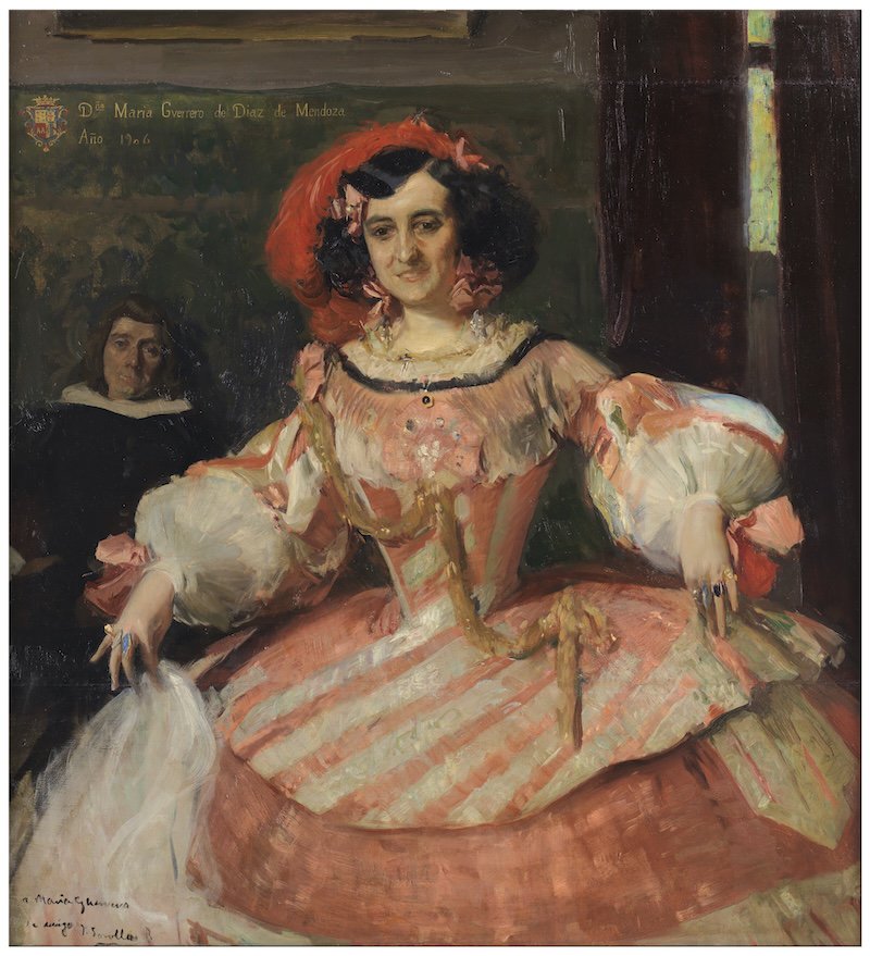 华金·索罗拉，《女演员玛丽亚·格雷罗扮演的“傻姑娘”》，1906年，布面油画，普拉多国家博物馆馆藏