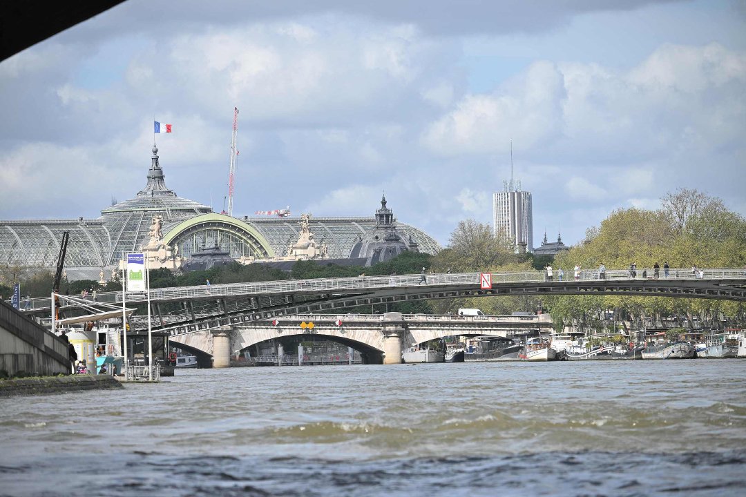 当地时间2024年4月10日，法国巴黎，塞纳河。