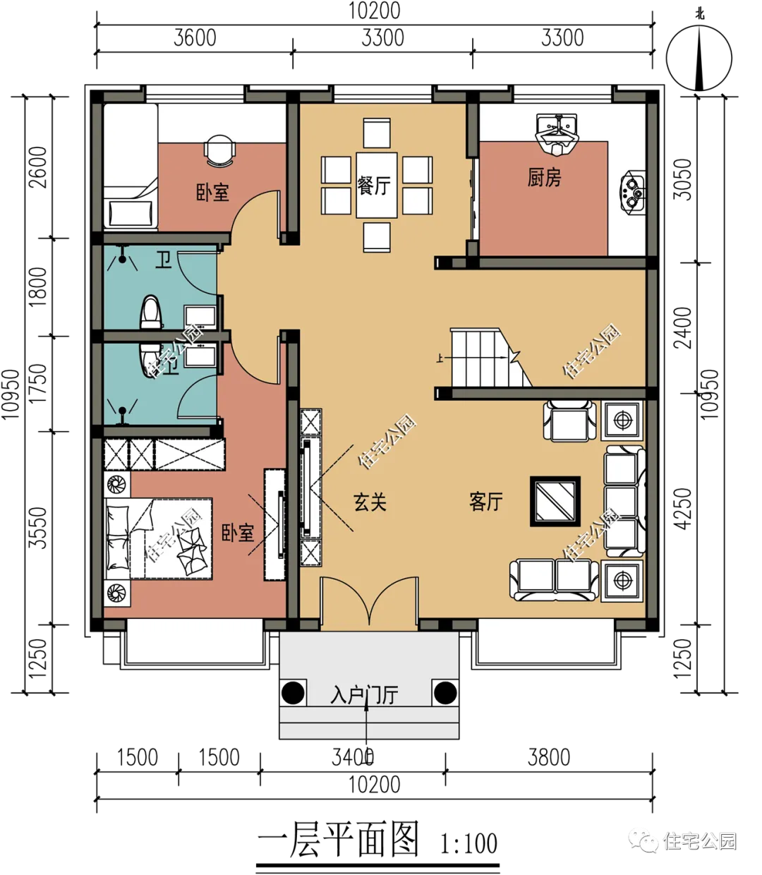03m占地面积:100㎡建筑面积:267㎡免费图纸领取点(住宅公园设