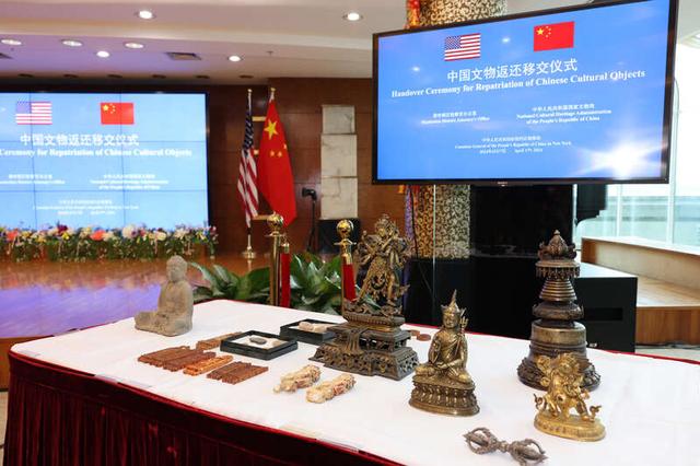 美方返还38件中国流失文物艺术品,中方:将适时安排文物回运工作|美国_新浪财经_新浪网