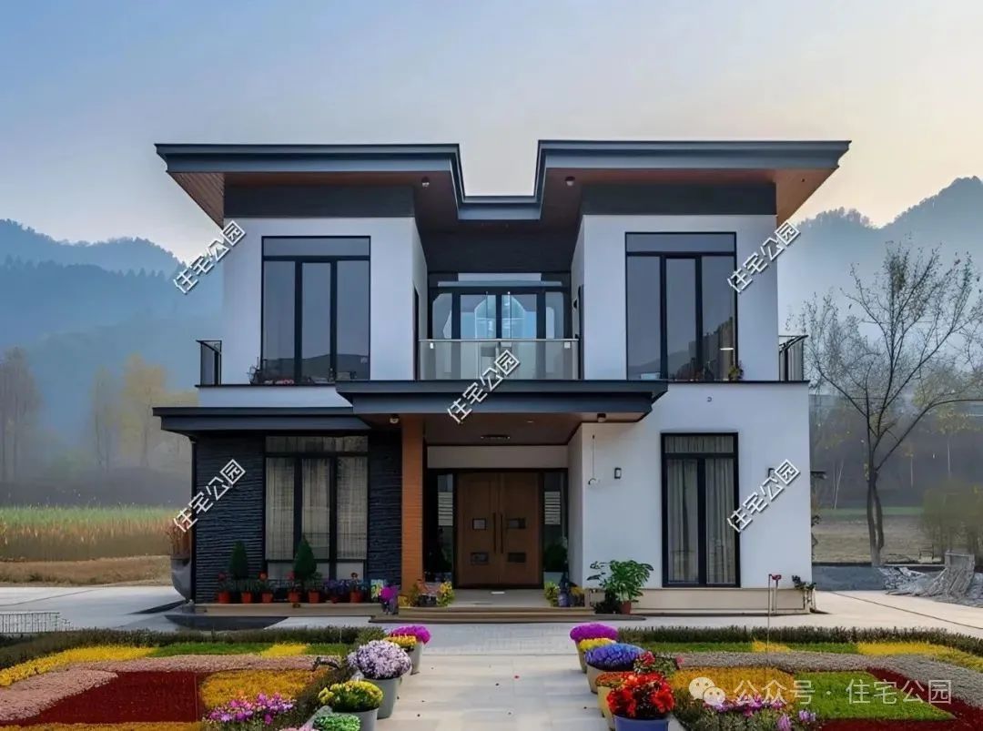 10款现代中式农村别墅,90后超爱,建在农村倍有面子