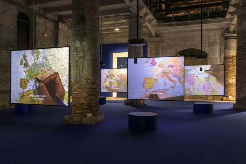 第60届威尼斯双年展军械库（ARSENALE）展览现场，威尼斯，2024，图片由威尼斯双年展提供