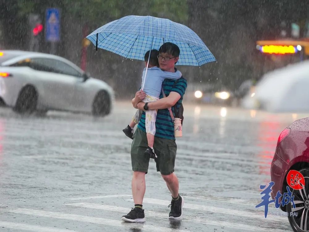 近期广东频繁受强降水天气影响。羊城晚报记者 梁怿韬 摄