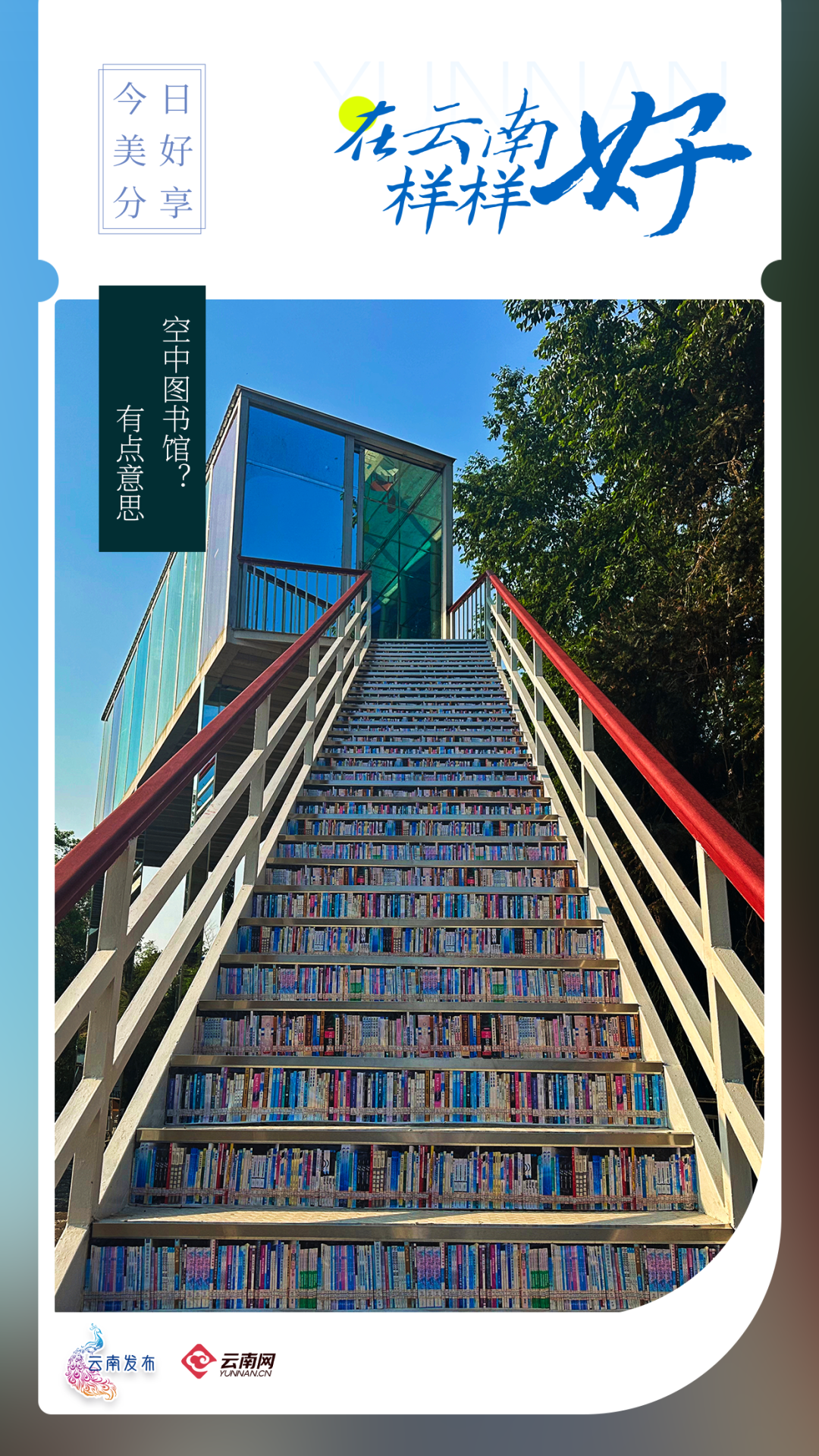 在云南样样好丨空中图书馆?有点意思