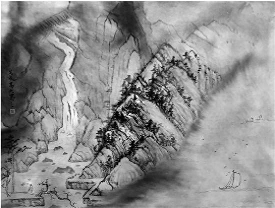 泼墨山水画自古迄今都在不断地发展,从唐人王洽,顾况泼墨渖成画,到