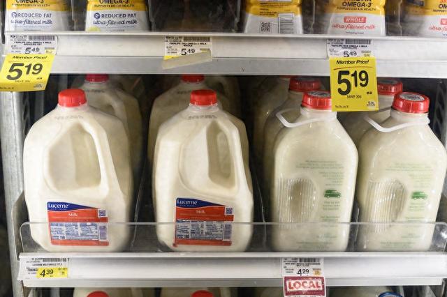 美国零售牛奶（资料图）