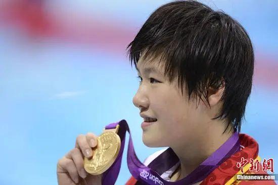 叶诗文夺得伦敦奥运女子200米混合泳冠军（资料图）。记者 廖攀 摄