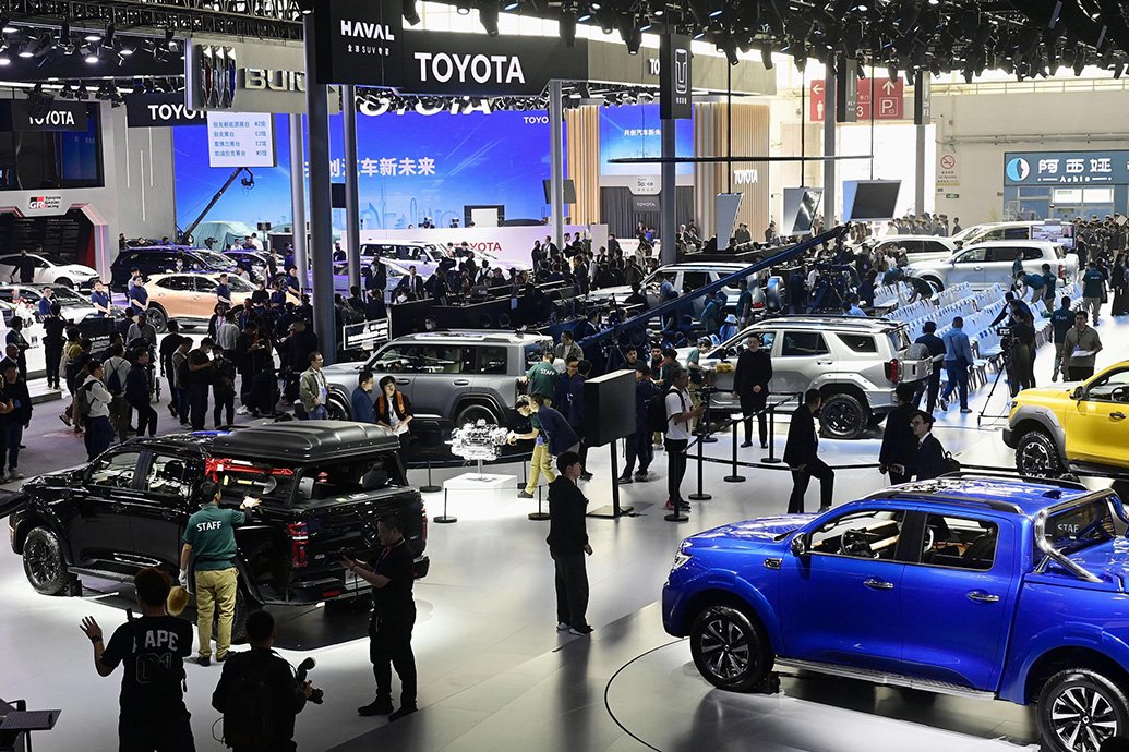 2024年4月25日，第十八届北京国际汽车展览会现场。