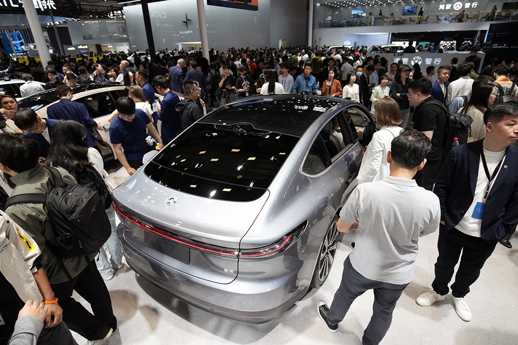 2024年4月25日，北京国际车展，蔚来ET7亮相。