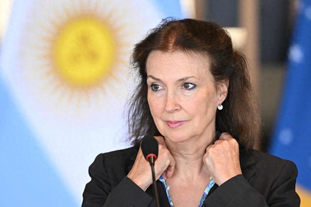 阿根廷外交部长戴安娜·蒙迪诺 资料图 图源：视觉中国