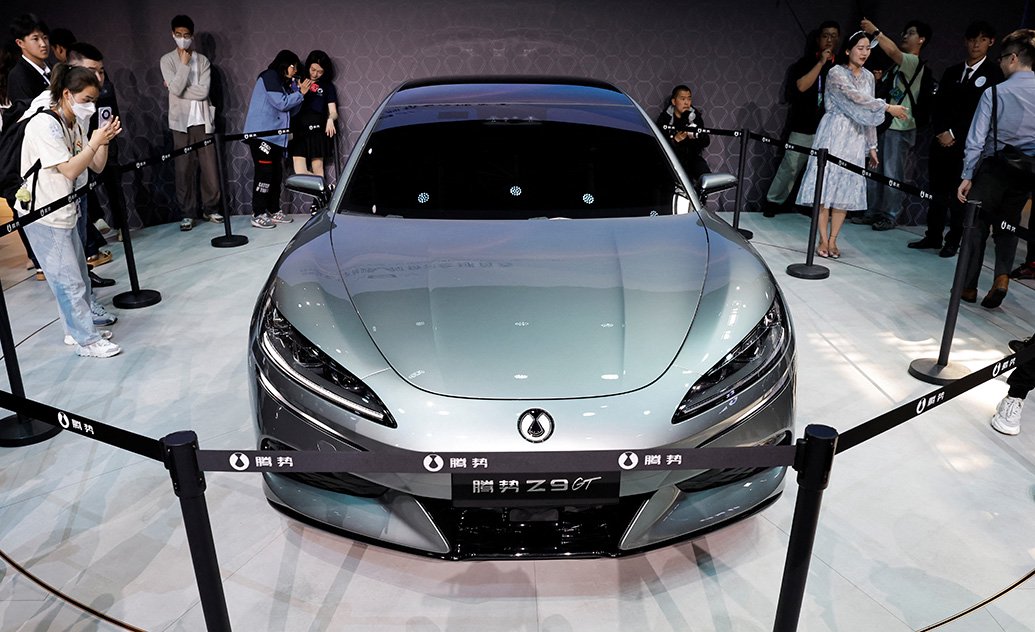 2024年4月25日，北京，第十八届北京车展正式拉开帷幕，腾势Z9 GT正式亮相。