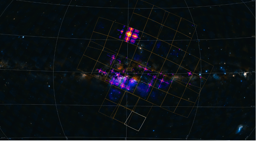宽视场X射线望远镜指向银河系中心的观测图像