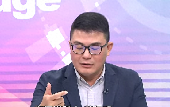 黄扬明4月28日在台媒节目中。图自台媒视频截图