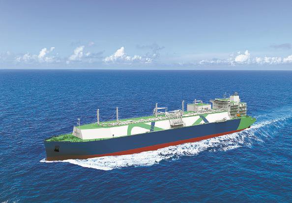全球最大27.1万立方米超大型液化天然气（LNG）运输船概念图 采访对象提供