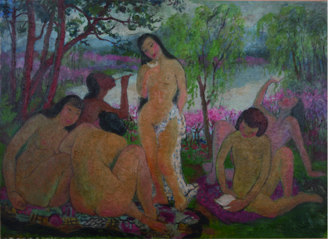 1950年 潘玉良 春之歌（六女人体）安徽博物院藏
