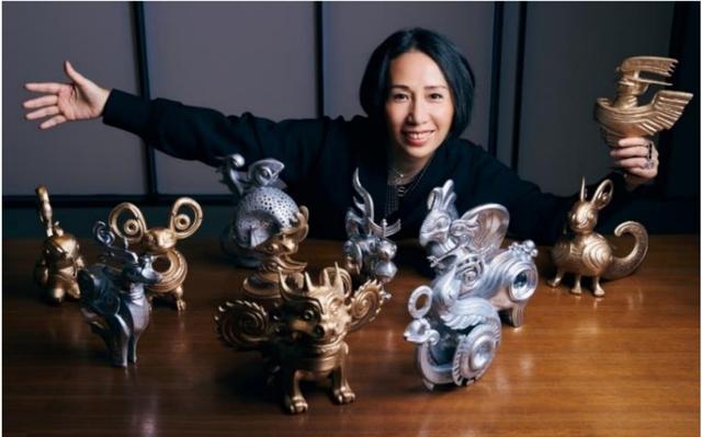 艺术家蒋琼耳和她的“十二神兽” ，图：郭一@Studio One+