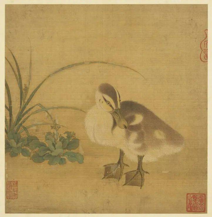 （南宋）佚名 《乳鸭图》 台北故宫博物馆藏