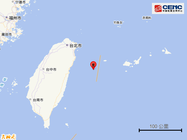 10度,东经12256度,距台湾岛约82公里