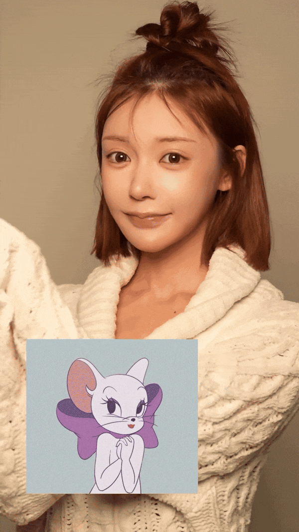 「明日花绮罗」cos汤姆猫女朋友,首次晒出"素颜照".