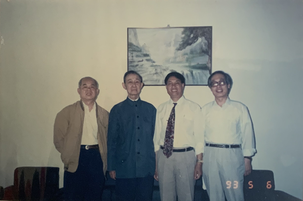 刘正刚答辩委员会成员，左起：林金枝、韩国磐、黄启臣、杨国桢。