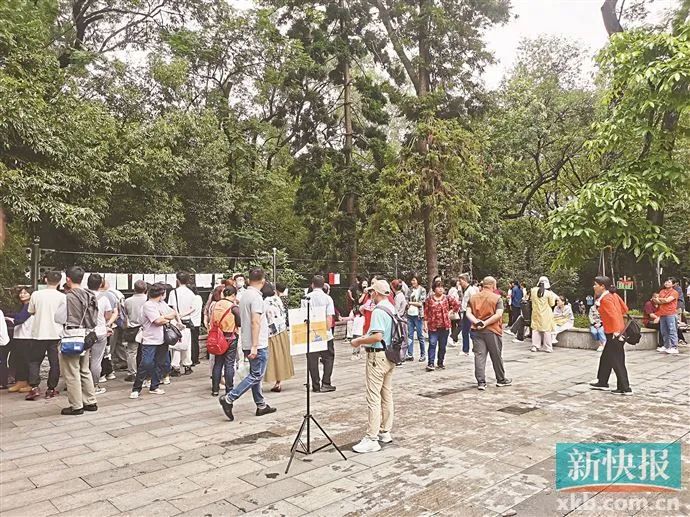 天河公园相亲角.