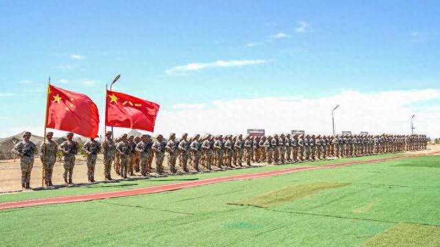 中蒙“草原伙伴-2024”陆军联合训练开幕式现场。刘丹/摄
