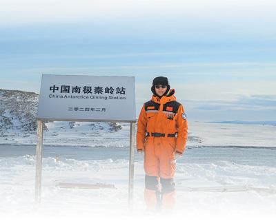 张保军在中国南极科考站。受访者供图