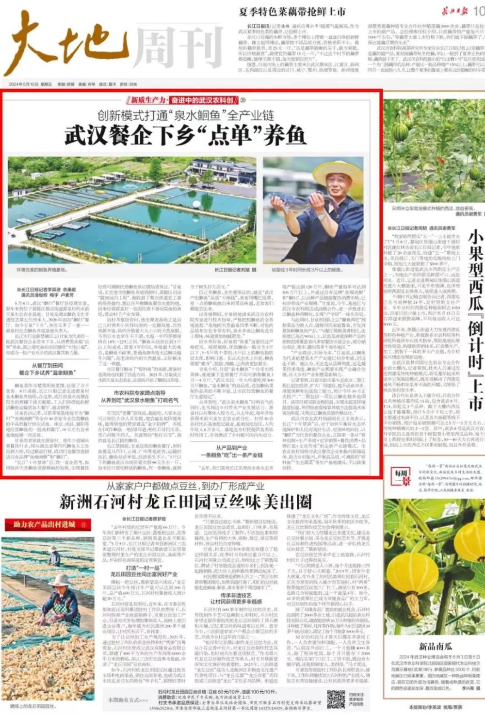 黄陂源泉村:一条鱼游出特色产业链
