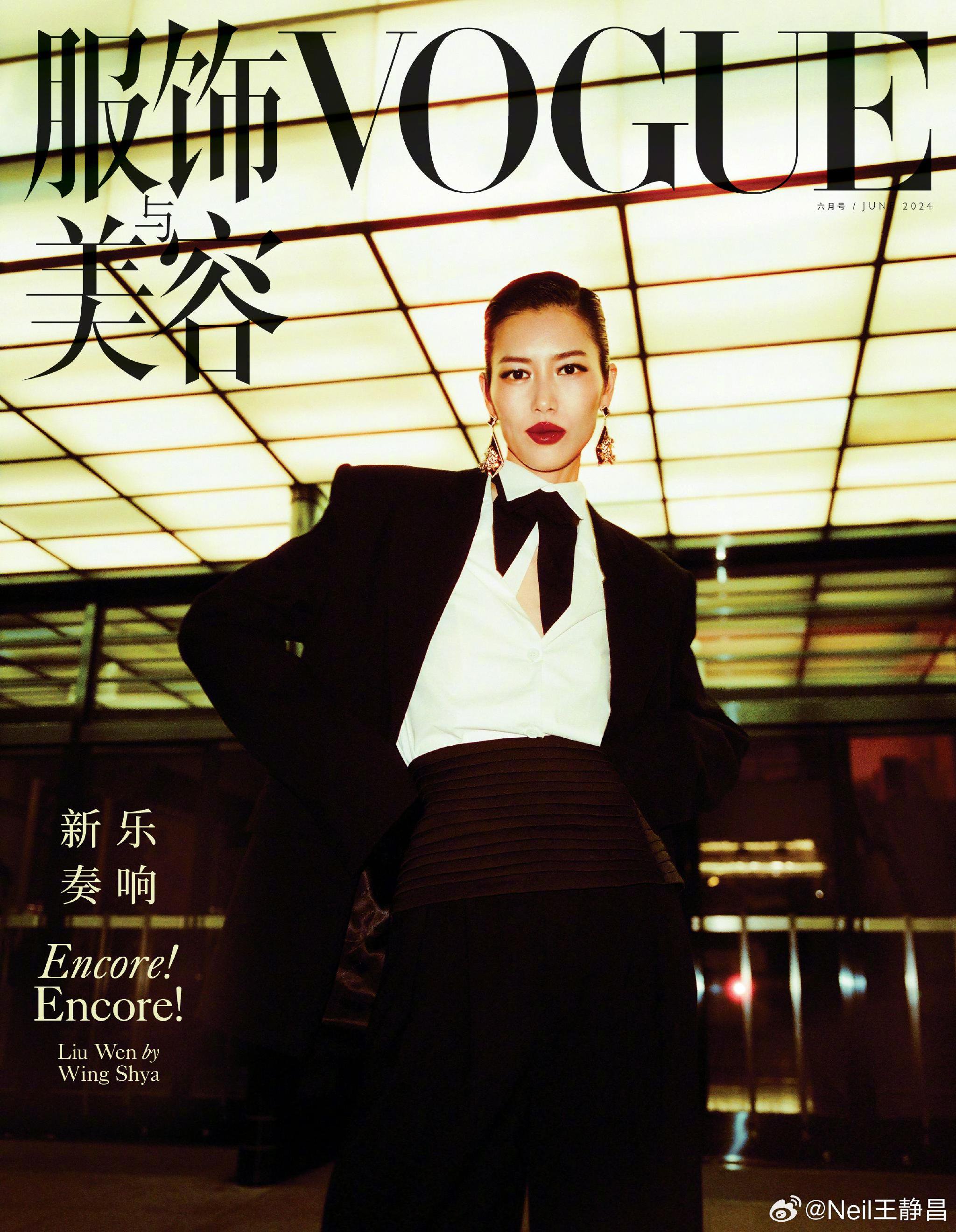 再登《服饰与美容VOGUE》封面,著名摄影师@夏永康wingshya 合作…|夏永康|刘雯|镜头_新浪新闻