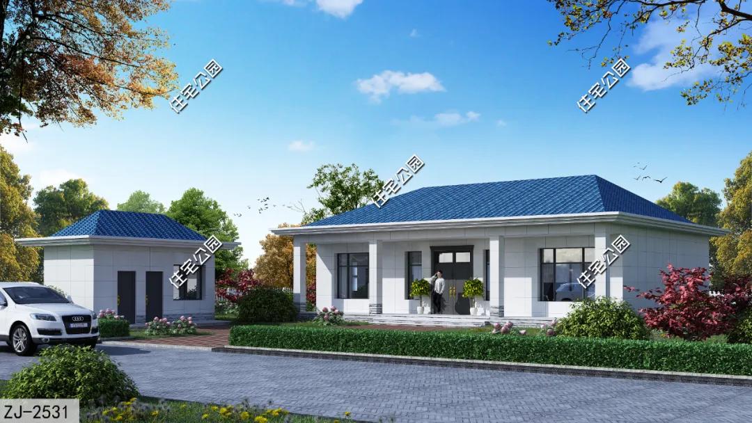 在老家农村,建个一层的小别墅,是不是有点"过于丢人"?