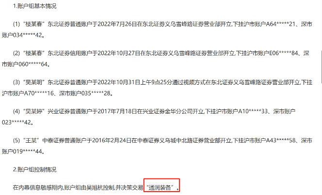 在2022年10月31日至11月16日期间,吴旭杭通过使用原持有股票清仓所得