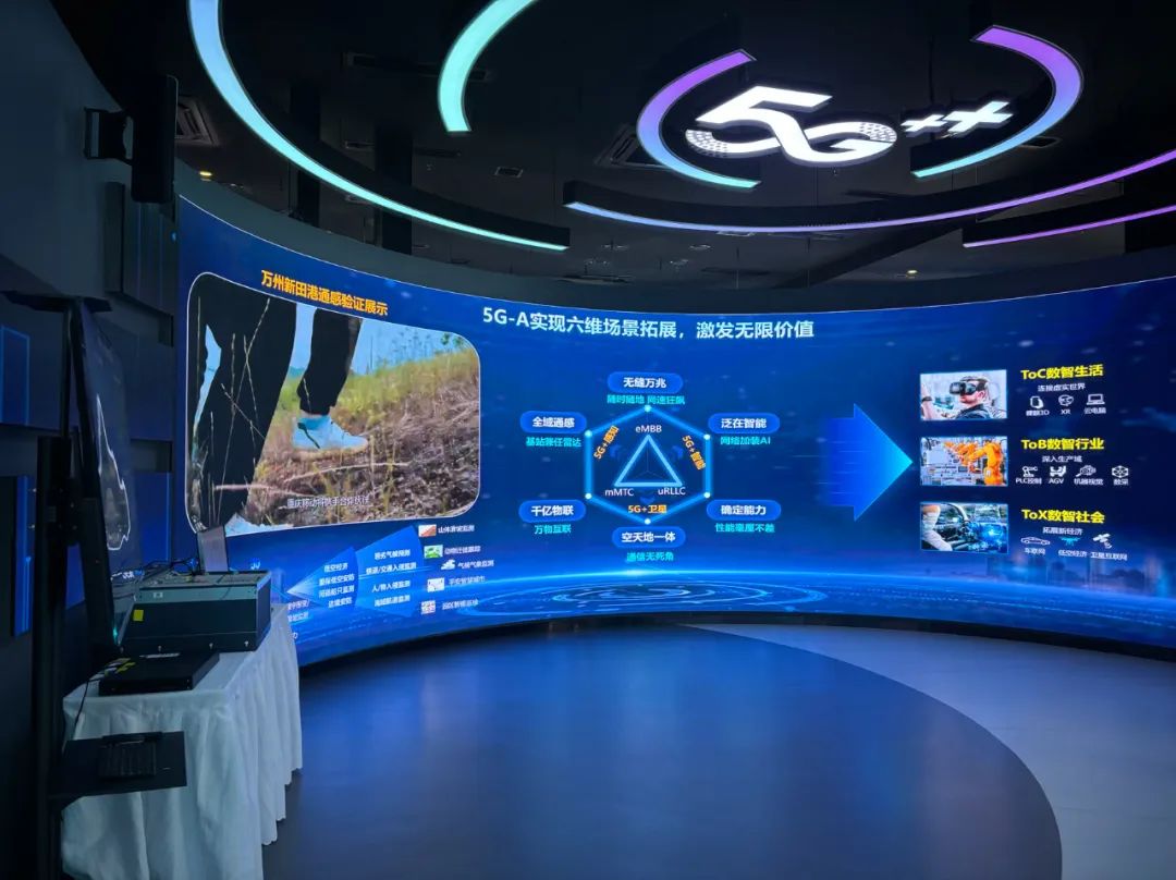 现场展示了一众5g-a应用场景.