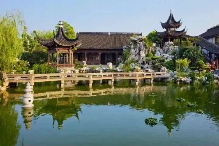 嘉定区沪宜公路218号上海古猗园嘉定区初夏来临,长风公园