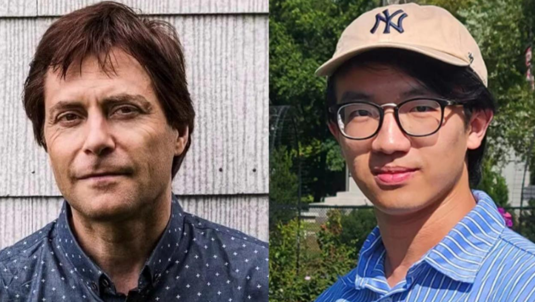 tegmark)教授(左)与刘子鸣(来源:资料图)泰格马克是一位瑞典裔美国