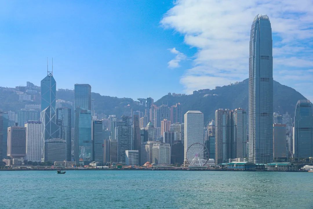 香港中环摩天建筑群