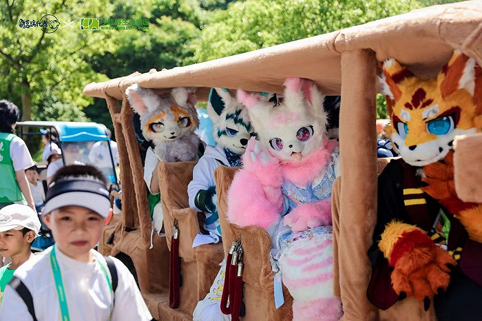 园,打卡初夏美景,邂逅可爱萌兽;与此同时,来自全国各地的"福瑞(furry