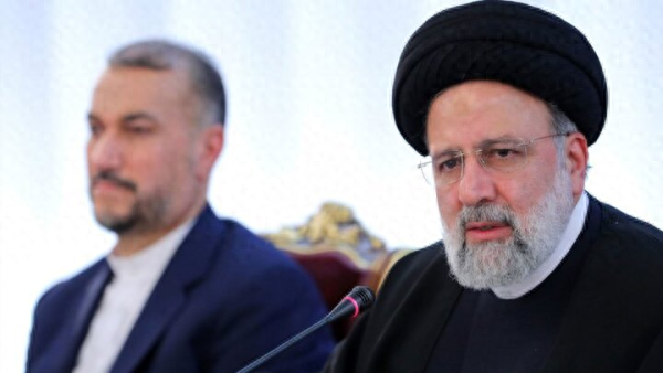 伊朗总统莱希和伊朗外长阿卜杜拉希扬（左） 资料图。图源：外媒