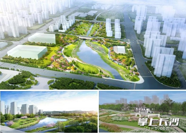 梅溪湖中央公园北段开工建设,一期预计2025年底完工