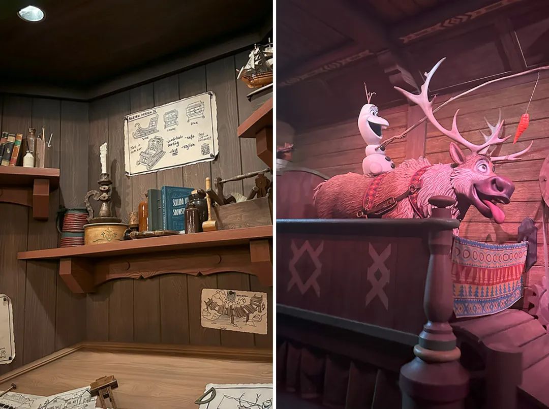 玩的方式是坐着木船一路穿越影片中的魔法世界,整体还算温和,偶尔有一