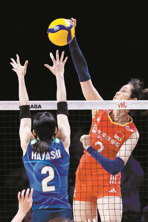 图  新华社三年之后,李盈莹再次成为朱婷的对角,中国女排前后两任