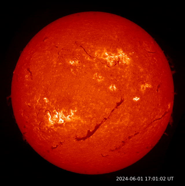 太阳Hα波段监测图（羲和号卫星）