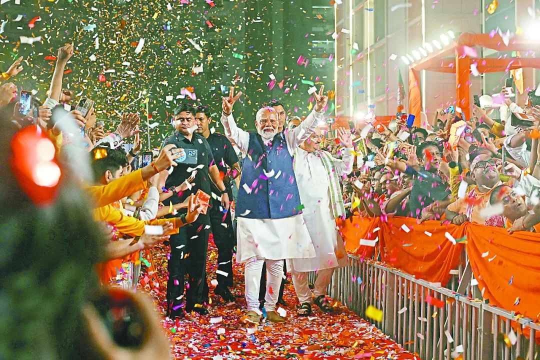 对莫迪本人进行公投的大型选举"对他来说是一次失败",这标志着印人党