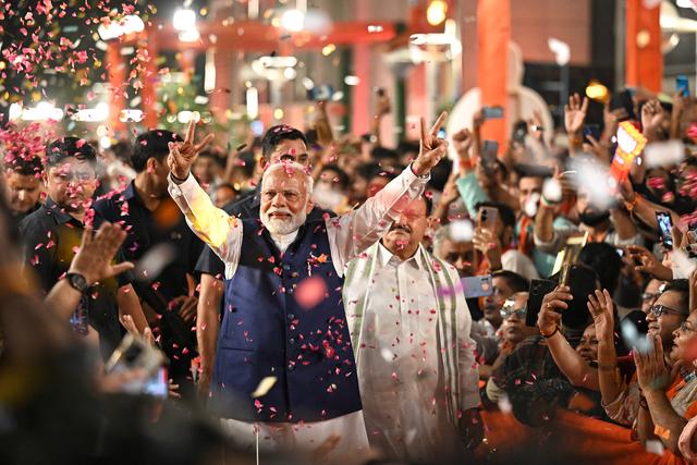 执政党印度人民党主导的全国民主联盟获得过半数席位,标志着全国民主