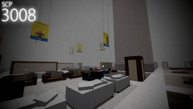 例如,虚构恐怖企划scp基金会的网站,有一则编号scp-3008的故事,讲述了