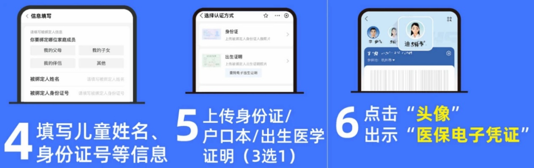在支付宝搜索"亲情账户"(或支付宝搜索"北京儿童医院"点击"医保凭证")