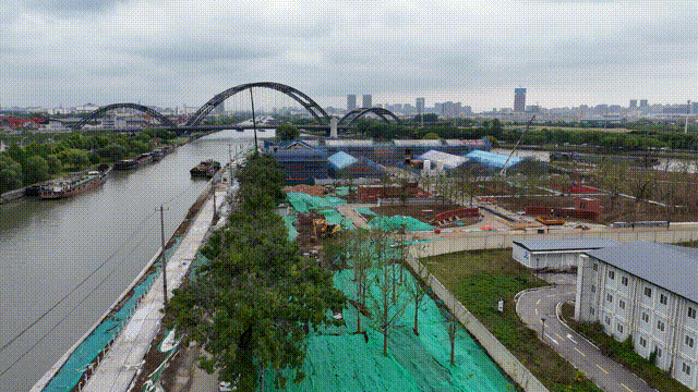 南至京杭运河梁溪区运河东路下甸桥港区这个公园位于年底正式运营!