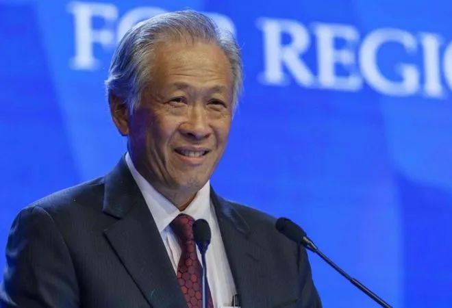 新加坡国防部长黄永宏 资料图 图源:视觉中国