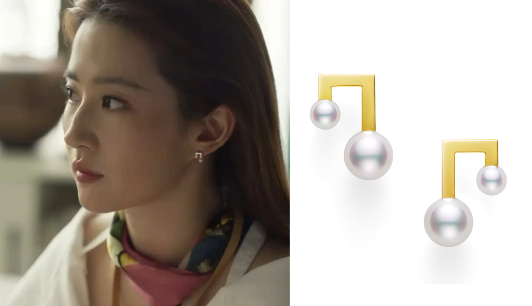 指间还搭配了balance neo戒指,和signature耳环款式很像.